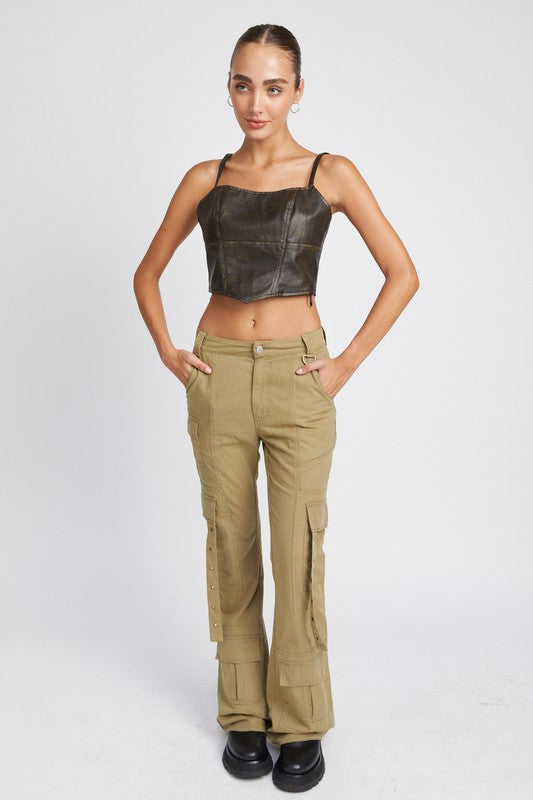 VINTAGE LEATHER TANK TOP
